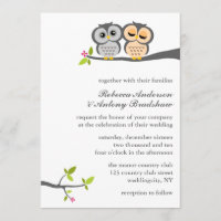 Reizende Eulen-kundenspezifische Hochzeit