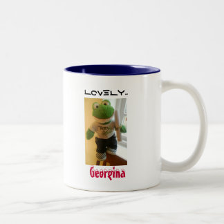 Reizende Georgina Zweifarbige Tasse