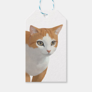 Reizende Ginger-Katzen-Kunst Geschenkanhänger