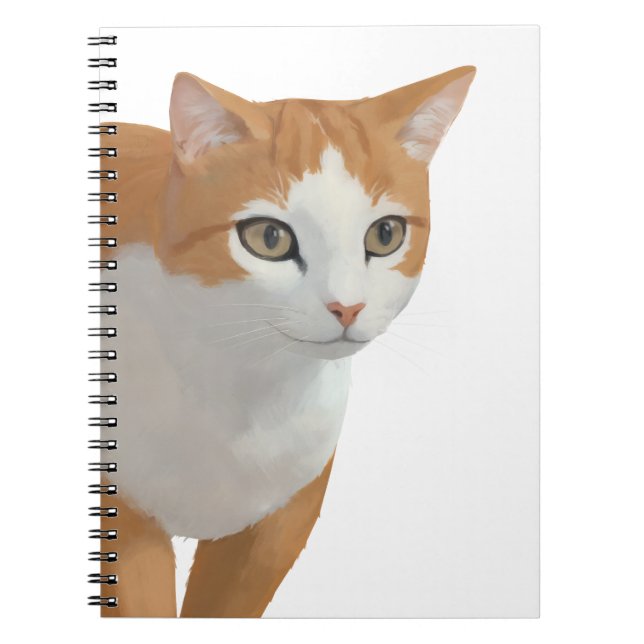 Reizende Ginger-Katzen-Kunst Notizblock (Vorderseite)
