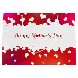 Reizende glückliche Herzen der Mutter Tages Große Geschenktüte