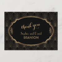 Reizende Great Gatsby Art Deco Hochzeit DANKE