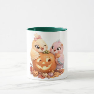 Reizende Halloween-Vögel-Akzentschale Tasse