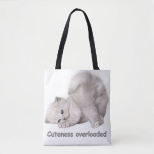 Reizende Katzenporträt-Tasche