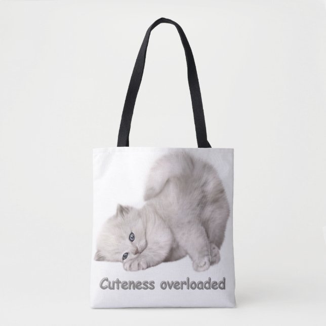 Reizende Katzenporträt-Tasche (Vorderseite)