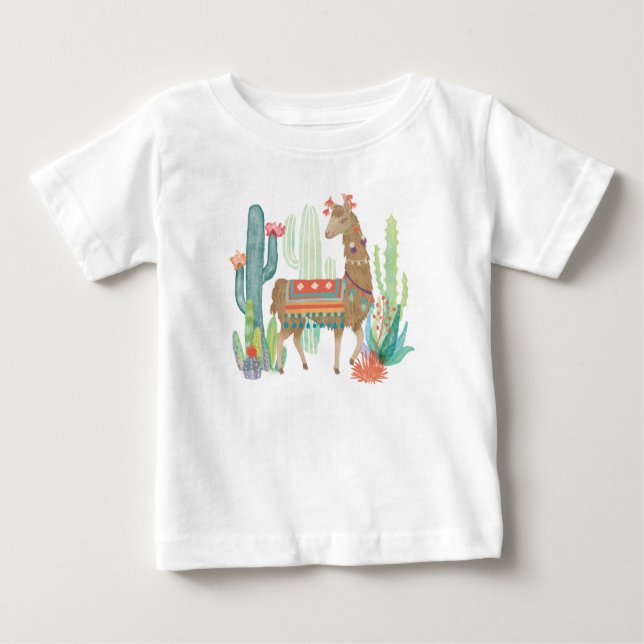 Reizende Lamas III Baby T-shirt (Vorderseite)