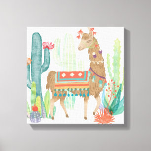 Reizende Lamas III Leinwanddruck