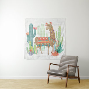 Reizende Lamas III Wandteppich