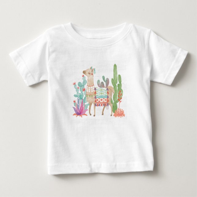 Reizende Lamas IV Baby T-shirt (Vorderseite)