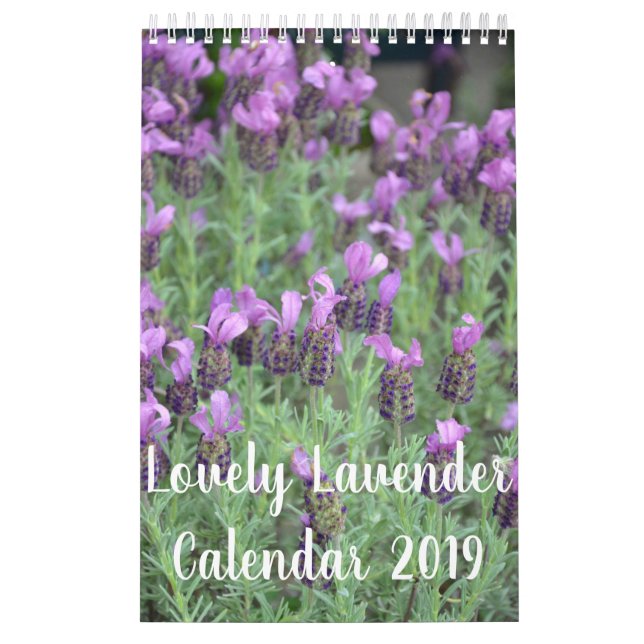 Reizende Lavendel-Blumen Kalender (Titelbild)