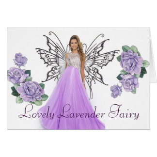 Reizende Lavenderfairy Karte