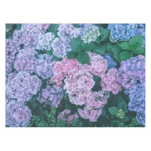 Reizende lila und rosa Blumen  Tischdecke