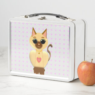 Reizende Lunchbox mit Katze