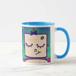 Reizende Mädchen-Roboter-Kaffee-Tasse Tasse