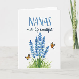 Reizende Nanas-Blumen-Tag-Karte Karte