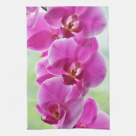 Reizende rosa Orchideen Geschirrtuch