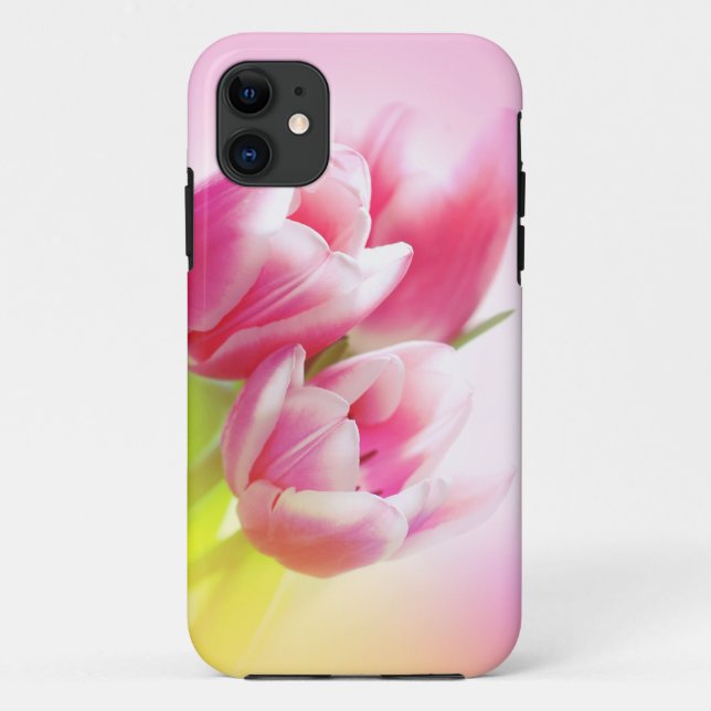 Reizende rosa Tulpen Case-Mate iPhone Hülle (Rückseite)