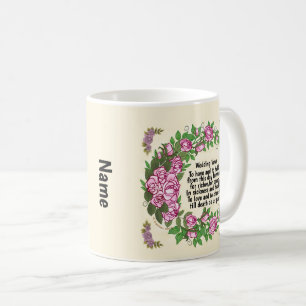 Reizende Rosen Hochzeitsgelübde Tassen