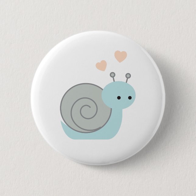 Reizende Schnecke Button (Vorderseite)