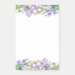 Reizende süße Wasserfarben Blumen Post-it Klebezettel