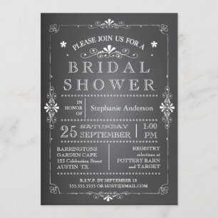 Reizende Tafel-Brautparty-Einladung Einladung