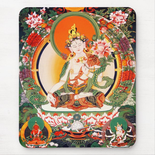 Reizende tibetanische buddhistische Kunst Mousepad (Vorne)