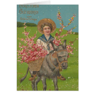 Reizende Vintage-Postkarte