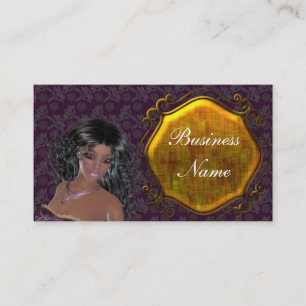 Reizende Vintage-Visitenkarten im Thema Lady 2 Visitenkarte