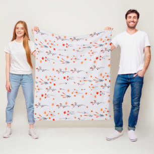 Reizende Vintage-Weiche Rosen Floral Fleecedecke