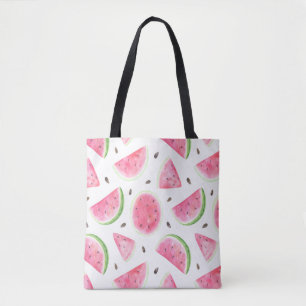Reizende Wassermelonen-Tasche aus Wasserfarben