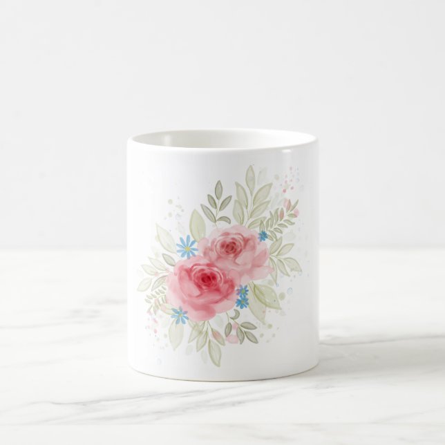 Reizender Becher Cottage Rose Kaffeetasse (Mittel)