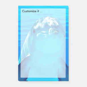 Reizender Delphin-Unterwasserseeleben Post-it Klebezettel