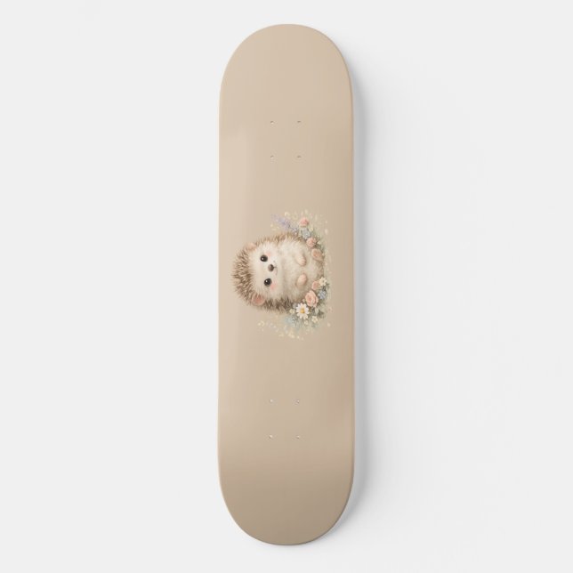 Reizender europäischer Gartenigel  Skateboard (Vorderseite)