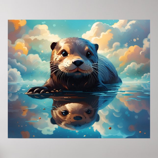 Reizender Otter Poster (Vorne)