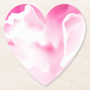 Reizender rosa Blumenprint-Papieruntersetzer Untersetzer