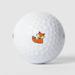 Reizender roter Fuchs Golfball