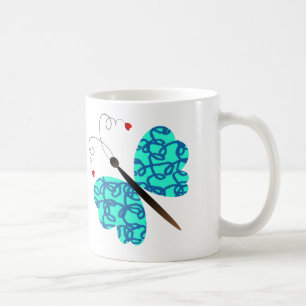 Reizender Sommerschmetterlingsentwurf Kaffeetasse