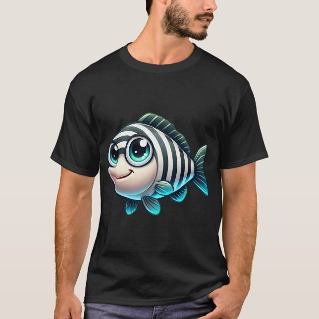 Reizender Streifenbarsch T-Shirt (Vorderseite)