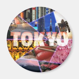 Reizender Tokyo-Runde Magnet