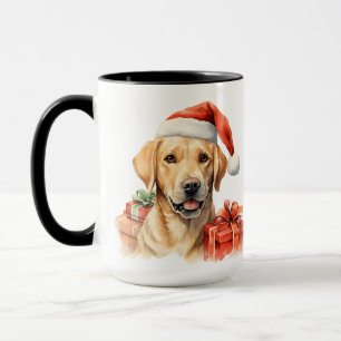 REIZENDER WEIHNACHTS-GELBER LABRADOR RETRIEVER TASSE