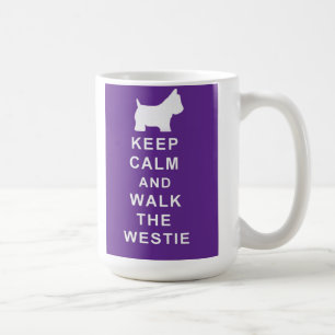 Reizender Westie behalten ruhigen Weg Westie Tasse