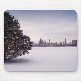 reizender Winter Chicago - mousepads