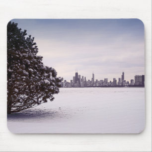 reizender Winter Chicago - mousepads