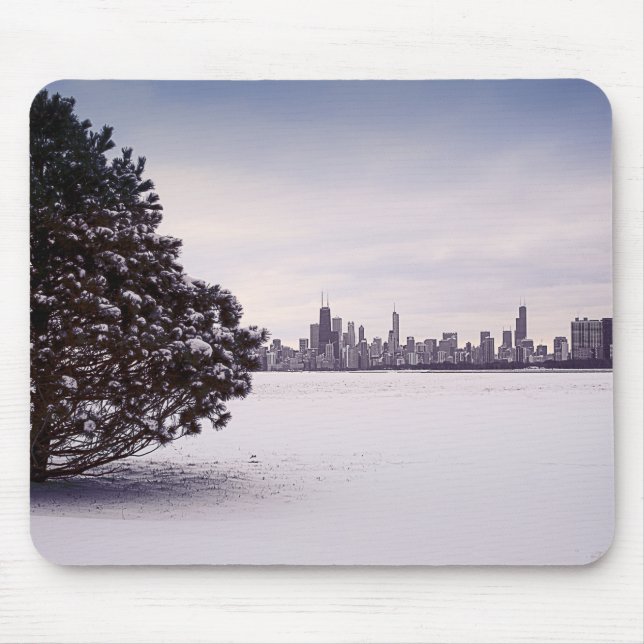 reizender Winter Chicago - mousepads (Vorne)