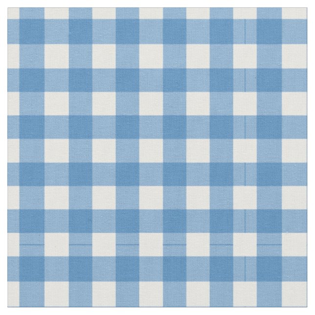 Reizendes blaues Gingham Stoff (Nahaufnahme)