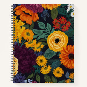 Reizendes Florales  Notizbuch