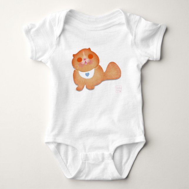 Reizendes Kätzchen durch BabyLaia Baby Strampler (Vorderseite)