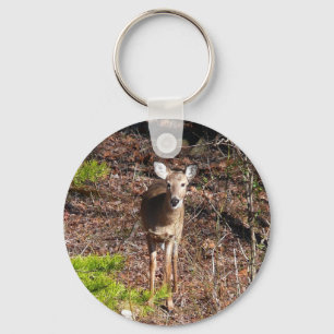 Reizendes Reh im Wald Naturfotografie Schlüsselanhänger
