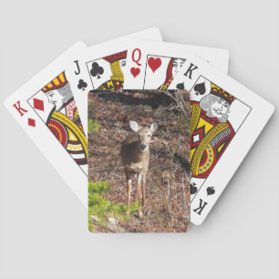 Reizendes Reh im Wald Naturfotografie Spielkarten