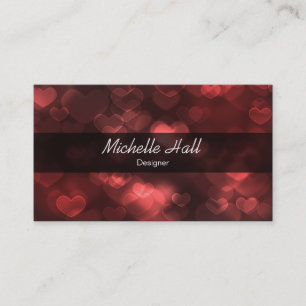 Reizendes Rot Visitenkarte